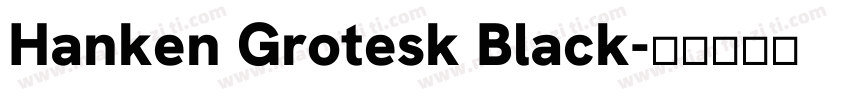 Hanken Grotesk Black字体转换